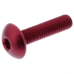 Linsenschraube JMP Bolt M5X0.8 mm 20 mm Alu rot