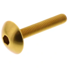 Linsenschraube JMP M5X0.8 mm 30 mm Aluminium gold