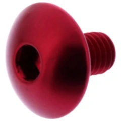 Linsenschraube JMP Bolt M6X1.00 mm 10 mm Alu rot für Motorräder