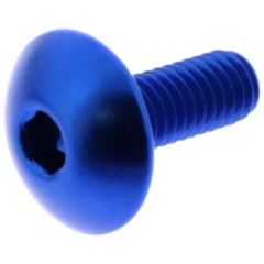 Linsenschraube JMP Bolt M6X1.00 mm 16 mm Alu blau