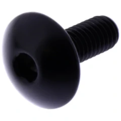 Linsenschraube JMP M6X1.00 mm 16 mm Alu schwarz