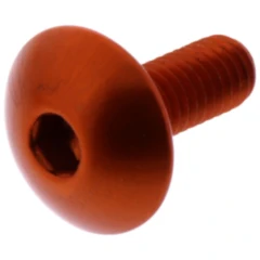 Linsenschraube JMP Bolt M6X1.00 mm 16 mm Alu orange