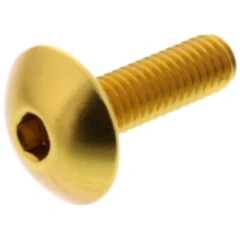 Linsenschraube für JMP Bolt M6X1.00 mm 20 mm Aluminium gold
