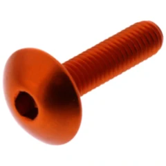 Linsenschraube JMP M6X1.00 mm 25 mm Alu orange