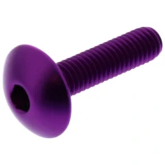 Linsenschraube JMP Bolt M6X1.00 mm 25 mm Alu violett für Motorräder