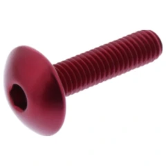 Linsenschraube JMP Bolt M6X1.00 mm 25 mm Alu rot