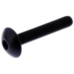 DOME HEAD BOLT M6X1.00MM 35MM ALUMINIUM BLACK