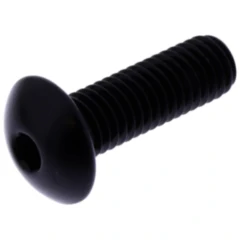 Linsenschraube M8X1.25mm 25mm Aluminium schwarz