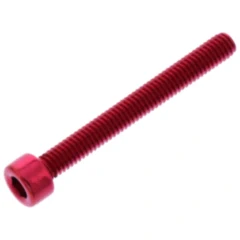 Zylinderschraube JMP Bolt M4X0.7 mm 35 mm Aluminium rot