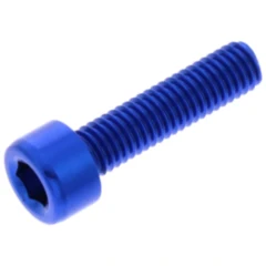 Zylinderschraube M5X0.8 mm 20 mm Alu blau für Motorräder