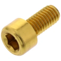 Zylinderschraube JMP Bolt M6X1.00 mm 12 mm Alu gold