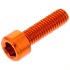 Zylinderschraube JMP Bolt M6X1.00 mm 20 mm Alu orange