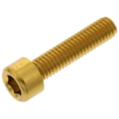 Zylinderschraube JMP Bolt M6X1.00 mm 25 mm Alu gold