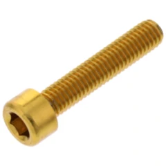 Zylinderschraube JMP Bolt M6X1.00 mm 30 mm Alu gold