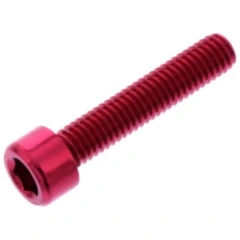 Zylinderschraube Innensechskant M6X1.00mm 30mm Alu rot