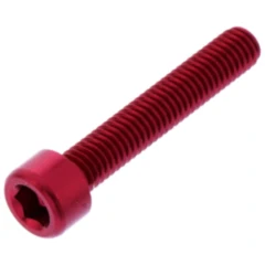 Zylinderschraube JMP Bolt M6X1.00 mm 35 mm Aluminium rot