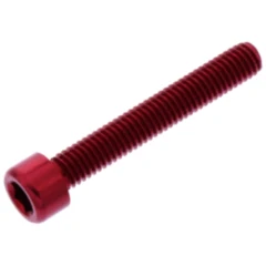 Zylinderschraube JMP Bolt M6X1.00 mm 40 mm Alu rot