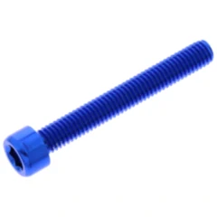 Zylinderschraube JMP Alu M6X1.00 mm 45 mm blau