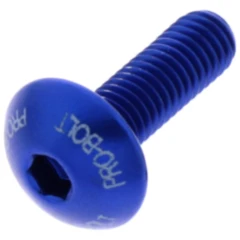 Linsenschraube JMP Bolt M5X0.8 mm 16 mm Aluminium blau