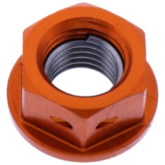 Mutter Kettenrad JMP Bolt M8X1. 25 mm Alu Racing orange passend für: Honda CRF, CR, XR