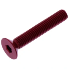 Senkschraube JMP M5X0.8 mm 30 mm Aluminium rot
