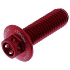 Sechskantschraube JMP Bolt M8X1.25MM 25MM Aluminium rot