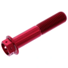 Sechskantschraube JMP für Alu Racing M10 x 1.25 mm 50 mm rot