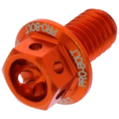 Sechskantschraube JMP Bolt M6X1 mm 10 mm Alu Racing orange