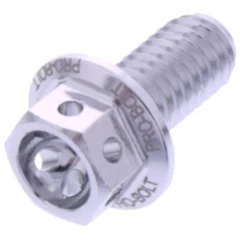 Schraube Sechskant JMP Bolt M6X1 mm 12 mm Alu Racing silber