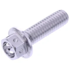 Schraube Sechskant JMP Bolt M6X1 mm 20 mm Alu Racing silber