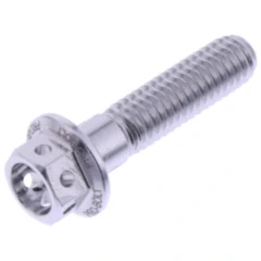 Schraube Sechskant JMP Bolt M6X1 mm 25 mm Alu Racing silber