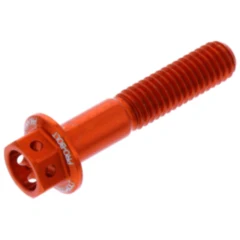 Schraube Sechskant JMP M6x1 mm 30 mm Alu Racing orange