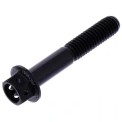 Sechskantschraube JMP Bolt Alu Racing M6X1 für Motorräder schwarz