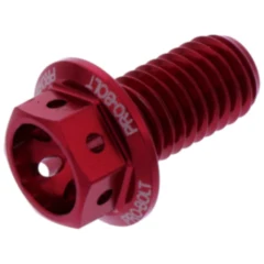 Sechskantschraube JMP Bolt M8X1.25 mm 15 mm Alu Racing rot für Motorräder