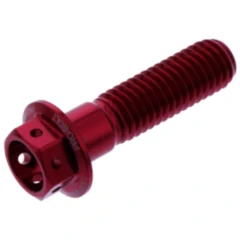 Schraube 6 Kant JMP Bolt M8X1. 25 mm 30 mm Alu Racing rot passend für: Aprilia SR, Scarabeo, RS