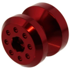 Aufnahmehülse Einzeln JMP Bolt M8 Alu rot passend für: Kawasaki Z, ZX - 6R, ZX - 10R