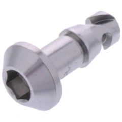 Schnellverschlussschraube JMP alu Verkleidung 17 mm Innensechskant silber