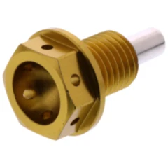 Ölablassschraube magnetisch JMP Bolt M12X1. 5 mm 15 mm Alu Racing gold passend für: Honda TRX, CB, CBR
