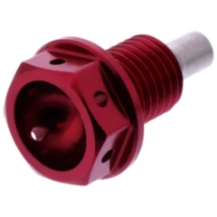 Ölablassschraube magnetisch JMP Bolt M12X1. 5 mm 15 mm Alu Racing rot passend für: Honda TRX, CB, CBR