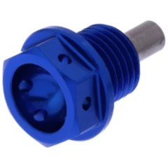 Ölablassschraube magnetisch JMP Bolt M14X1. 5 mm 12 mm Alu Racing blau passend für: Triumph Tiger, Bonneville, Street Triple