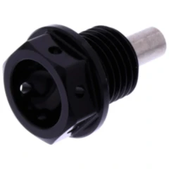 Ölablassschraube magnetisch JMP Bolt M14X1. 5 mm 12 mm Alu Racing schwarz passend für: Triumph Tiger, Bonneville, Street Triple