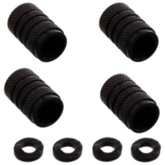 Ventilkappe Satz Inhalt 4 Alu schwarz passend für: Yamaha YFM, YFZ, YFS