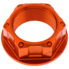 Mutter Lenkkopf JMP Bolt M24X1MM Alu orange passend für: Honda CB, VT, CBR