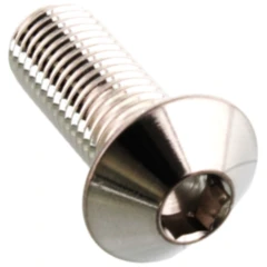 Linsenschraube M10 x 1.25 mm 25 mm Edelstahl V4A für Motorräder