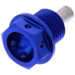 Ölablassschraube magnetisch JMP Bolt M14X1. 25 mm 12 mm Alu Racing blau passend für: Suzuki AN, UH, DR