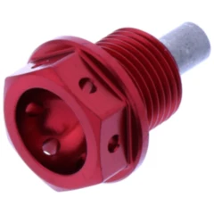 Ölablassschraube magnetisch JMP Bolt M14X1. 25 mm 12 mm Alu Racing rot passend für: Suzuki AN, UH, DR