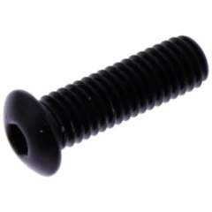 Linsenschraube M5X0.8mm 16mm Aluminium schwarz