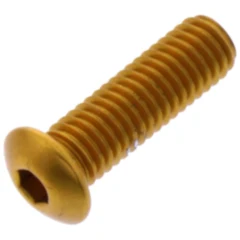 Linsenschraube JMP M5X0.8mm 16mm Aluminium Gold