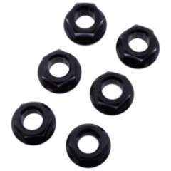 Mutter Kettenrad Satz JMP Bolt M10 x 1. 25 mm Edelstahl V4A schwarz passend für: Kawasaki Z, ZX - 6R, ER - 6F