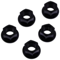 Mutter Kettenrad Satz JMP Bolt M10X1 mm Edelstahl V4A schwarz passend für: Ducati Monster, Hypermotard, Hyperstrada